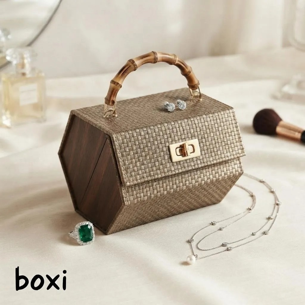 BOXI Aynalı Makyaj & Takı Kutusu