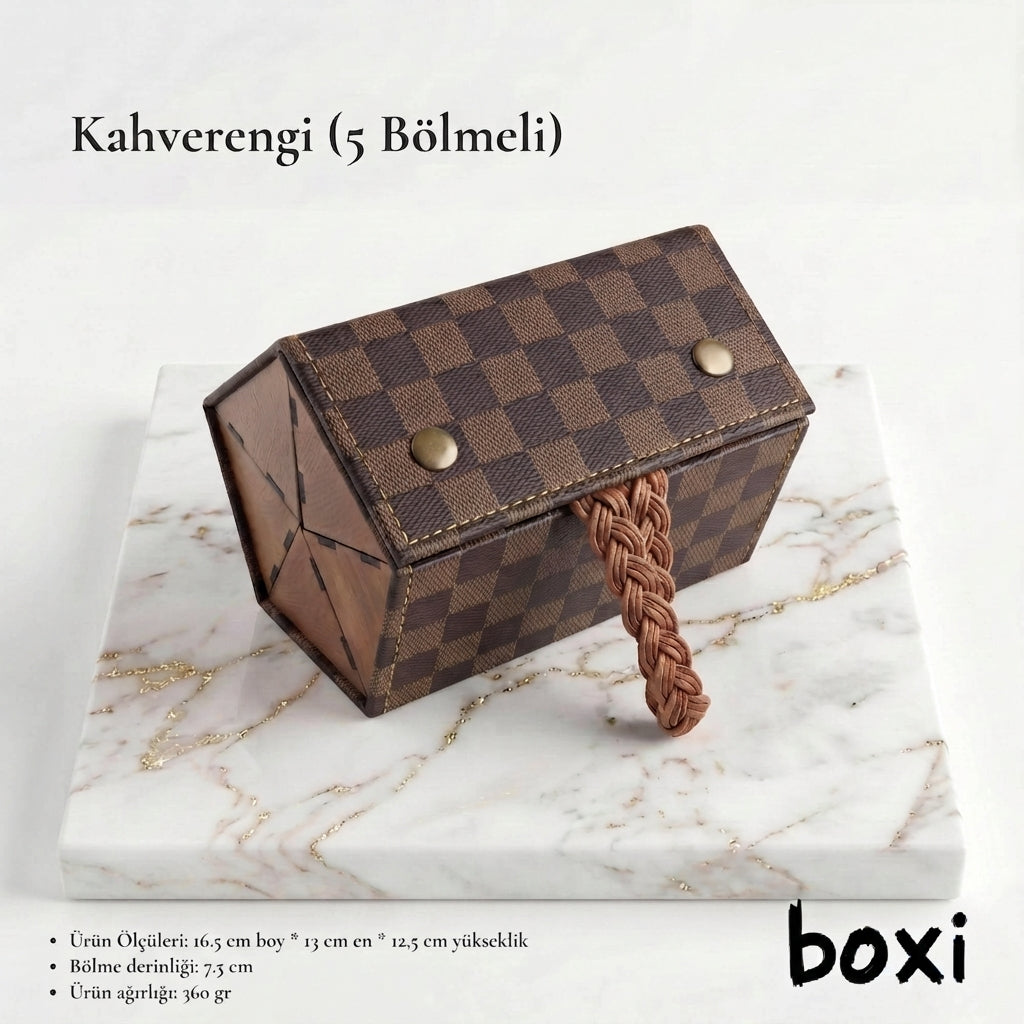 BOXI 5 Bölmeli Gözlük Kutusu
