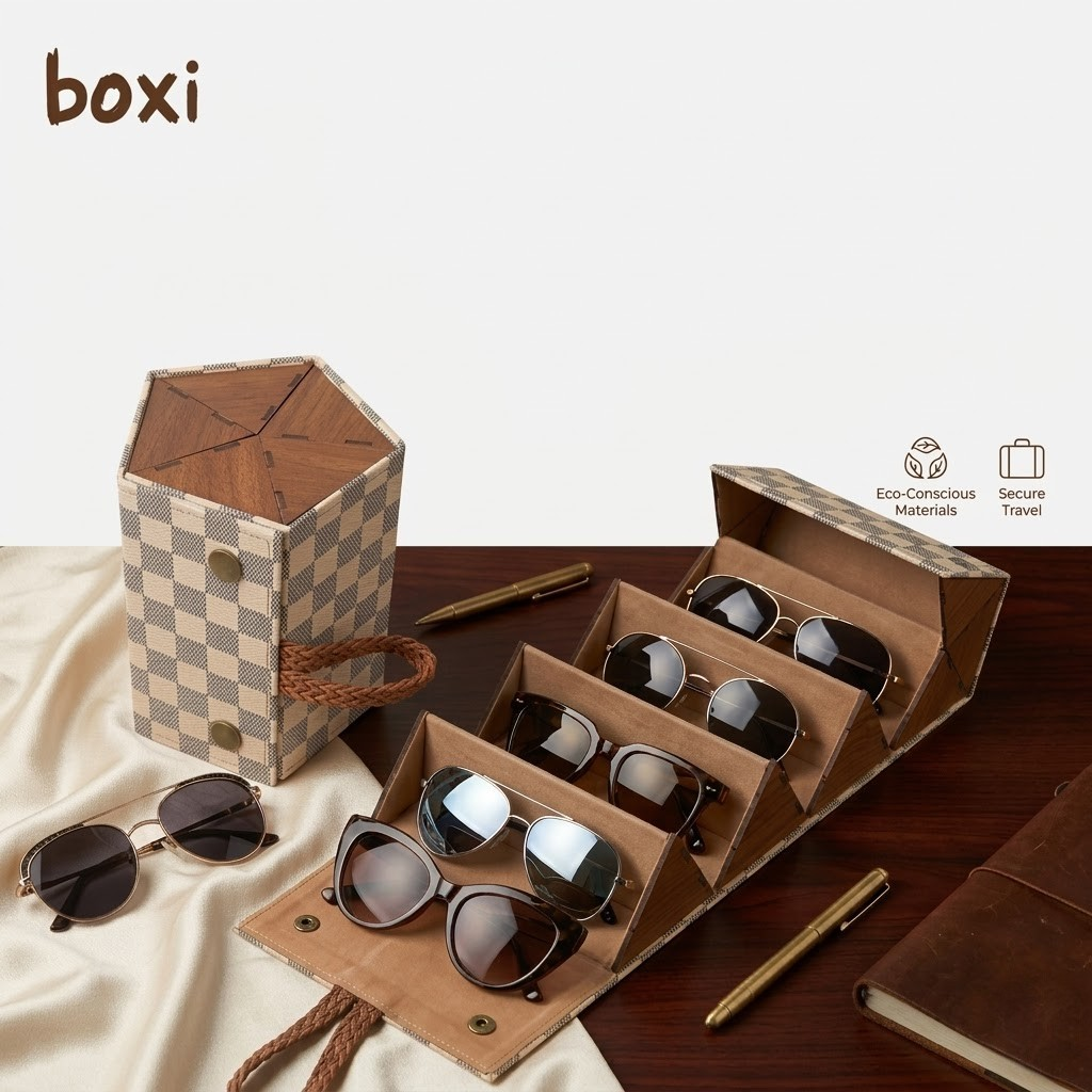BOXI 5 Bölmeli Gözlük Kutusu