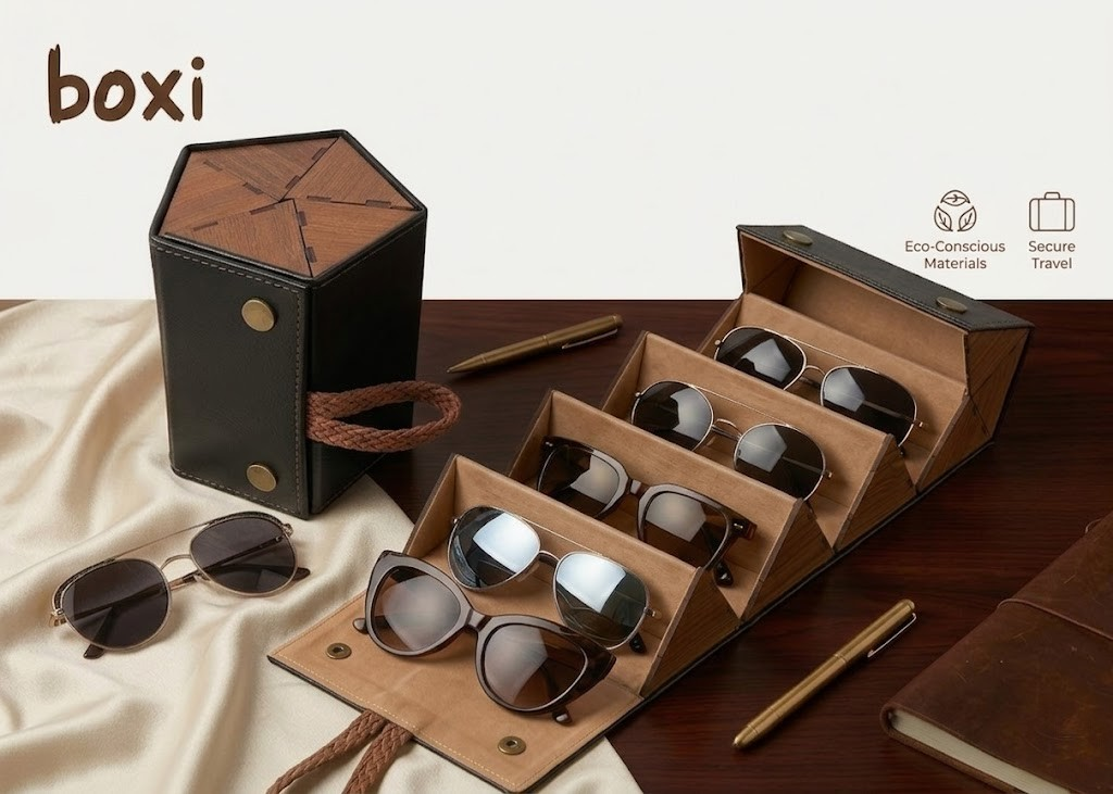 BOXI 5 Bölmeli Gözlük Kutusu