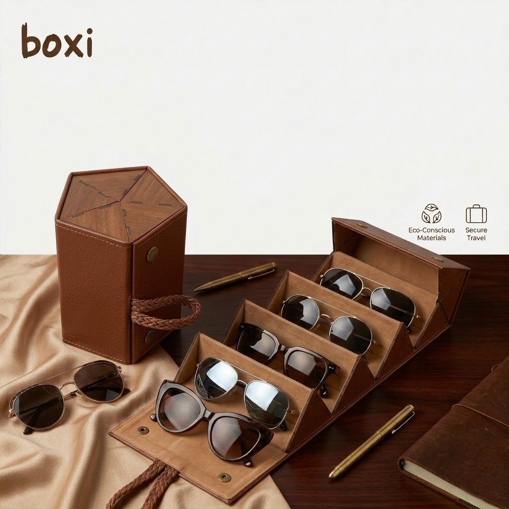 BOXI 5 Bölmeli Gözlük Kutusu